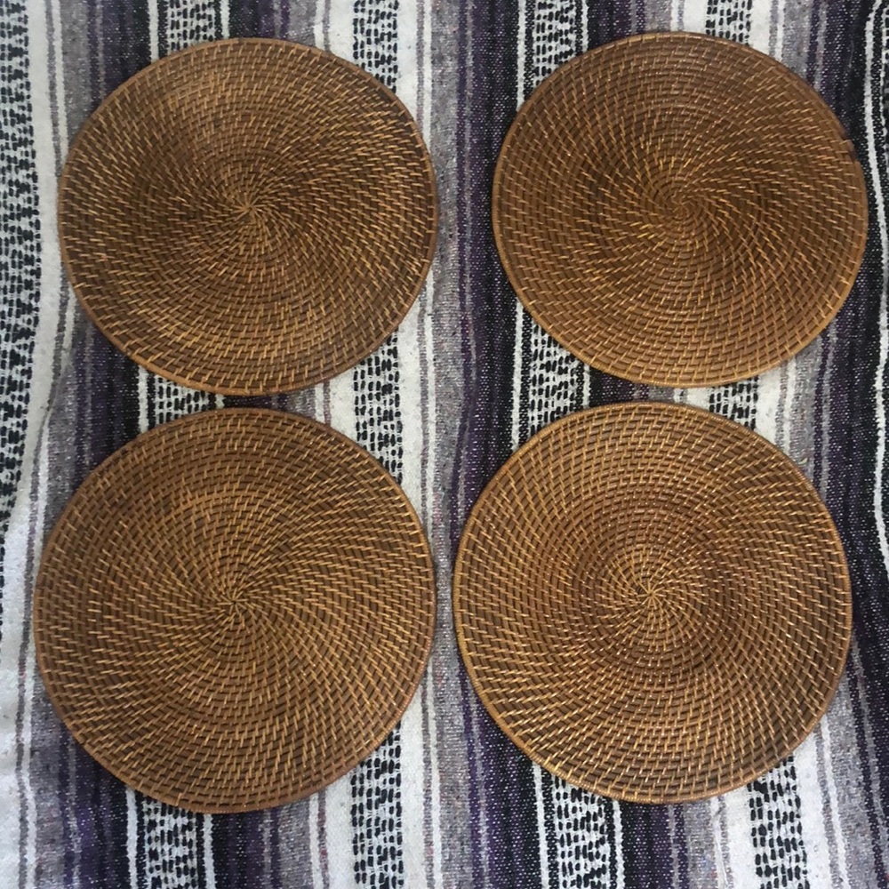 Rattan placemats (4 total)